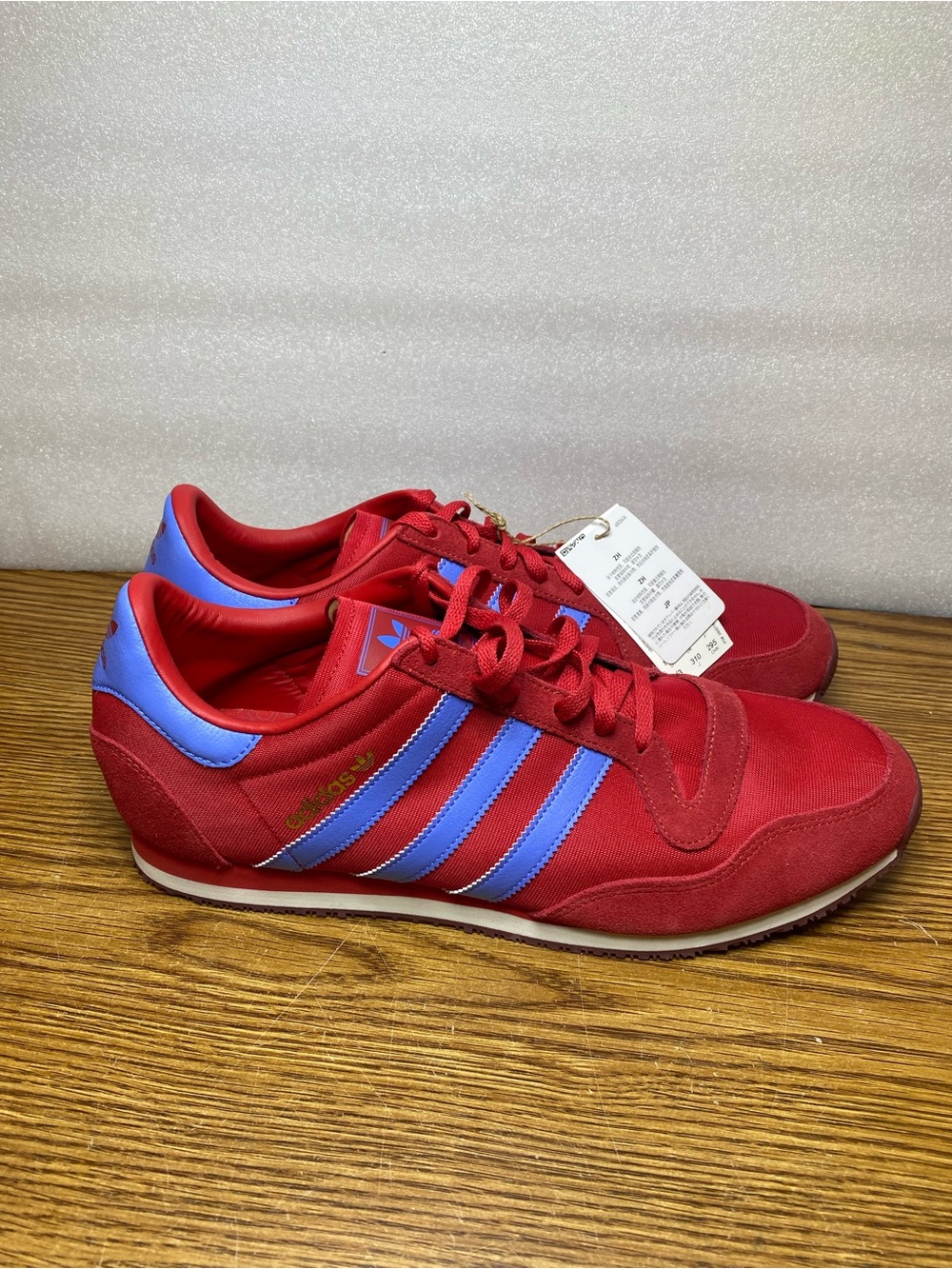 adidas Galaxy OG Red Blue Originals Athletic Sneakers Shoes JR1147 Mens Size 13